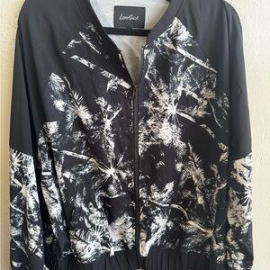 LoveSick Black and White Graphic Jacket